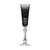 Birks Crystal Silver Ribbon Grey Champagne Flute