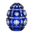 Fabergé Light Catcher Blue Egg Paperweight 2.4 in