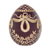 Fabergé Gatchina Gold Dark Ruby Red Egg Paperweight 3.5 in
