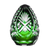 Splendid Green Egg Paperweight 5.1 in
