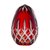 Spectacular Ruby Red Egg Paperweight 4.7 in