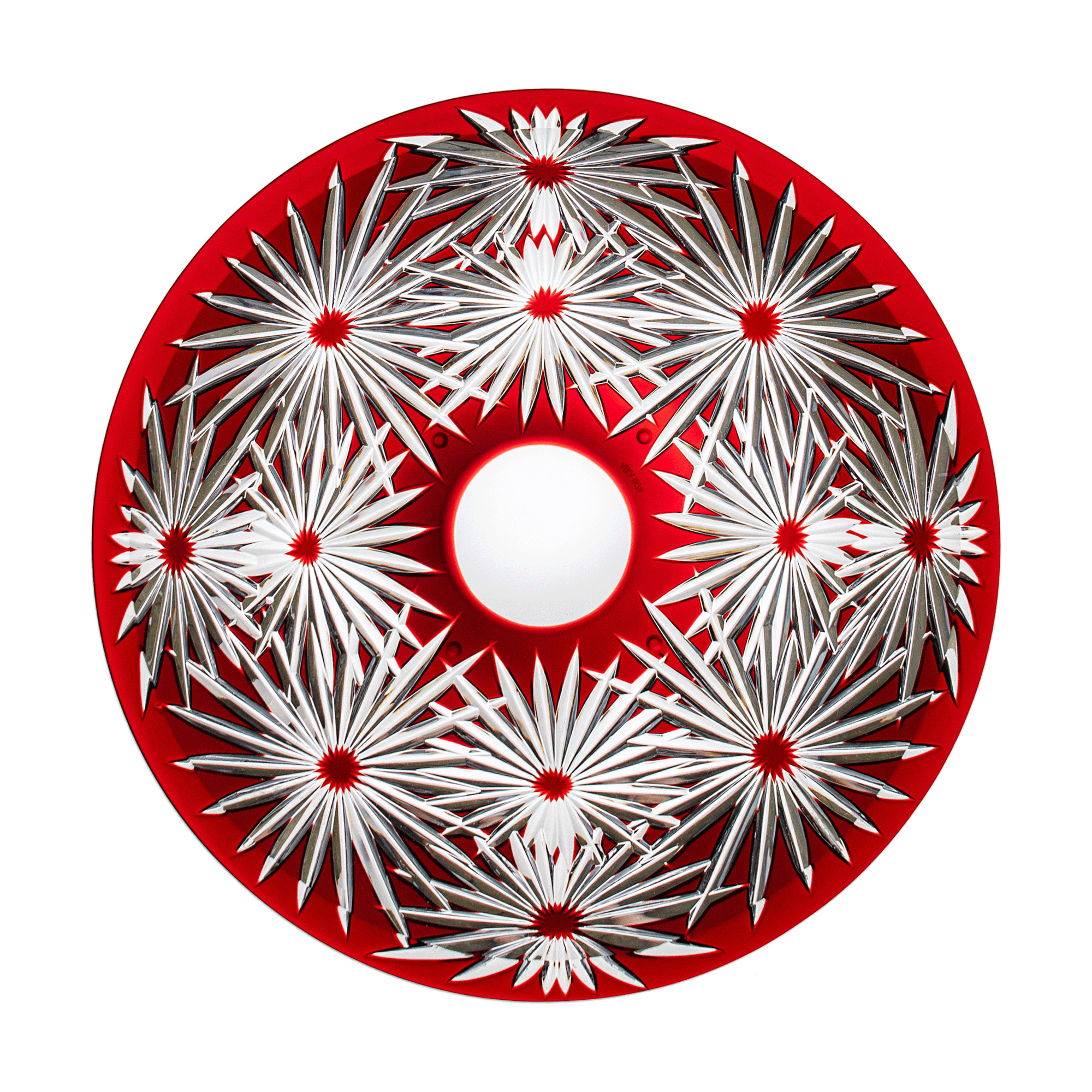 Easter Ruby Red Plate 13 in