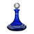 Birks Crystal Silver Ribbon Blue Decanter 23.7 oz