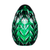 Courage Green Egg Paperweight 3.9 in