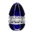 Gratitude Blue Egg Paperweight 3.9 in