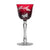 Butterfly Ruby Red Wine Glass