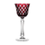 Stars Ruby Red Wine Glass