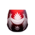 Winter Wonderland Frosted Ruby Red Votive 3.3 in