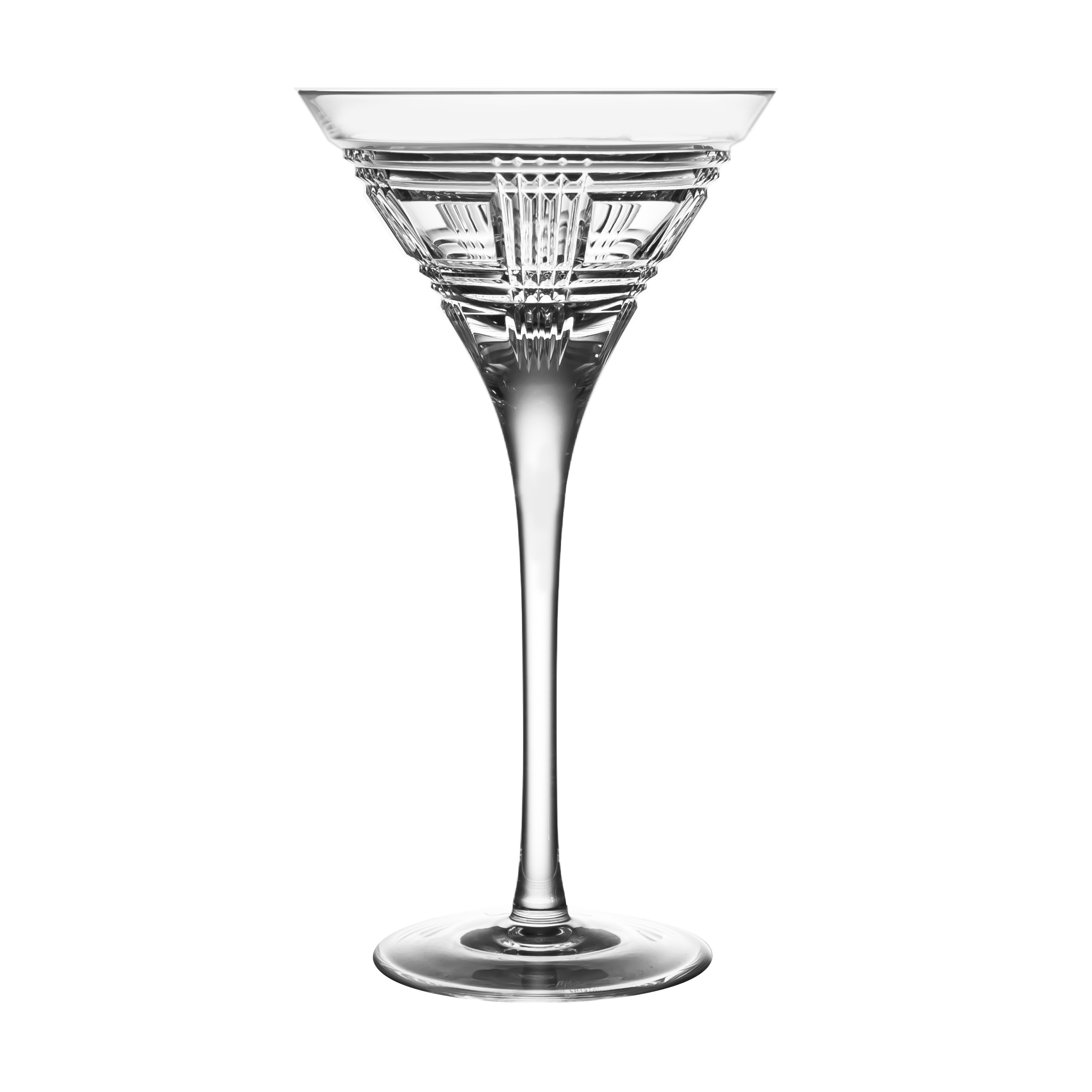 Ralph Lauren Glen Plaid Martini Glass Ajka Crystal UK