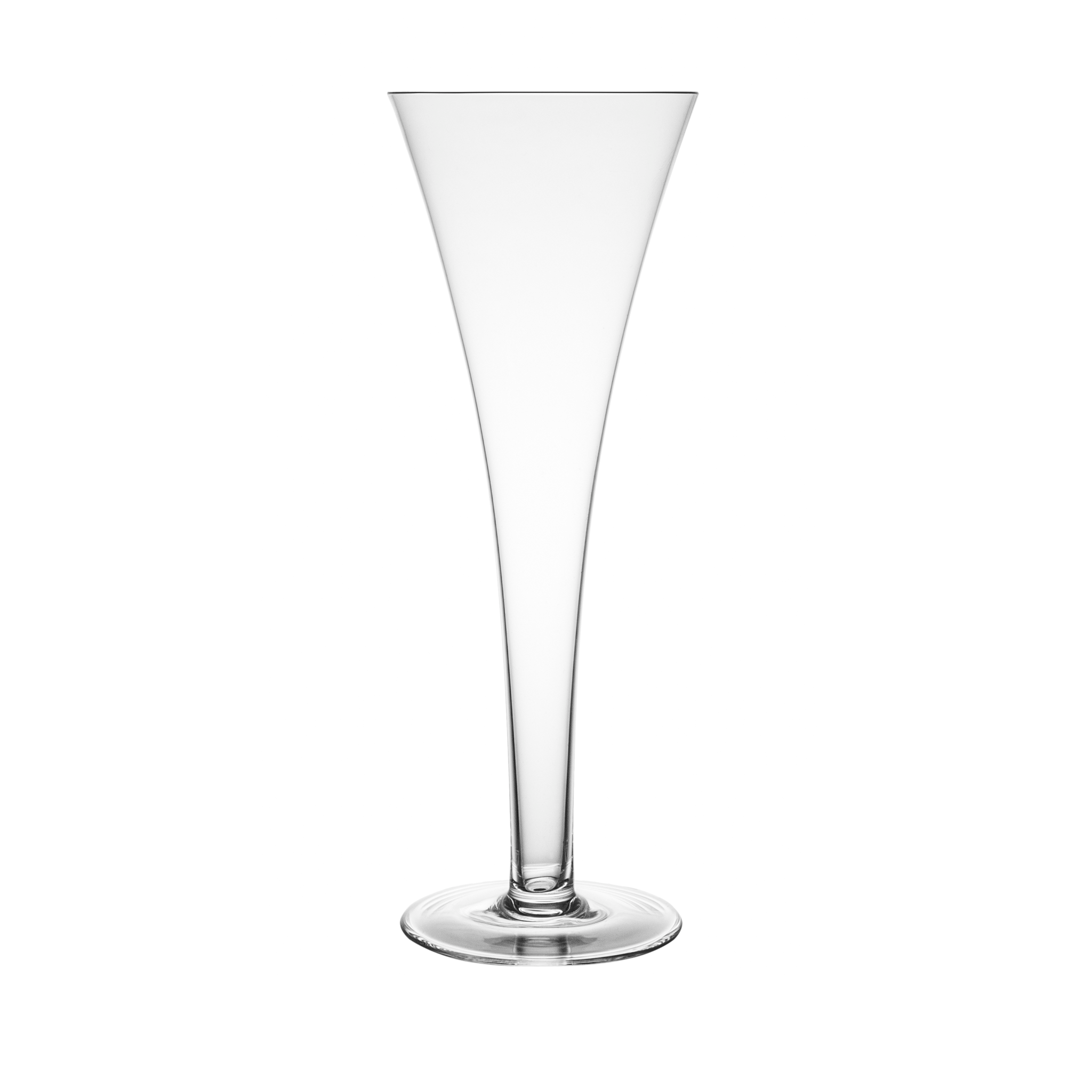 Tiffany Trumpet Champagne Flute Ajka Crystal UK