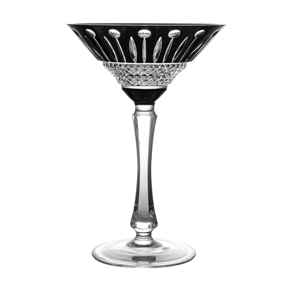 Fabergé Xenia Black Martini Glass Ajka Crystal UK