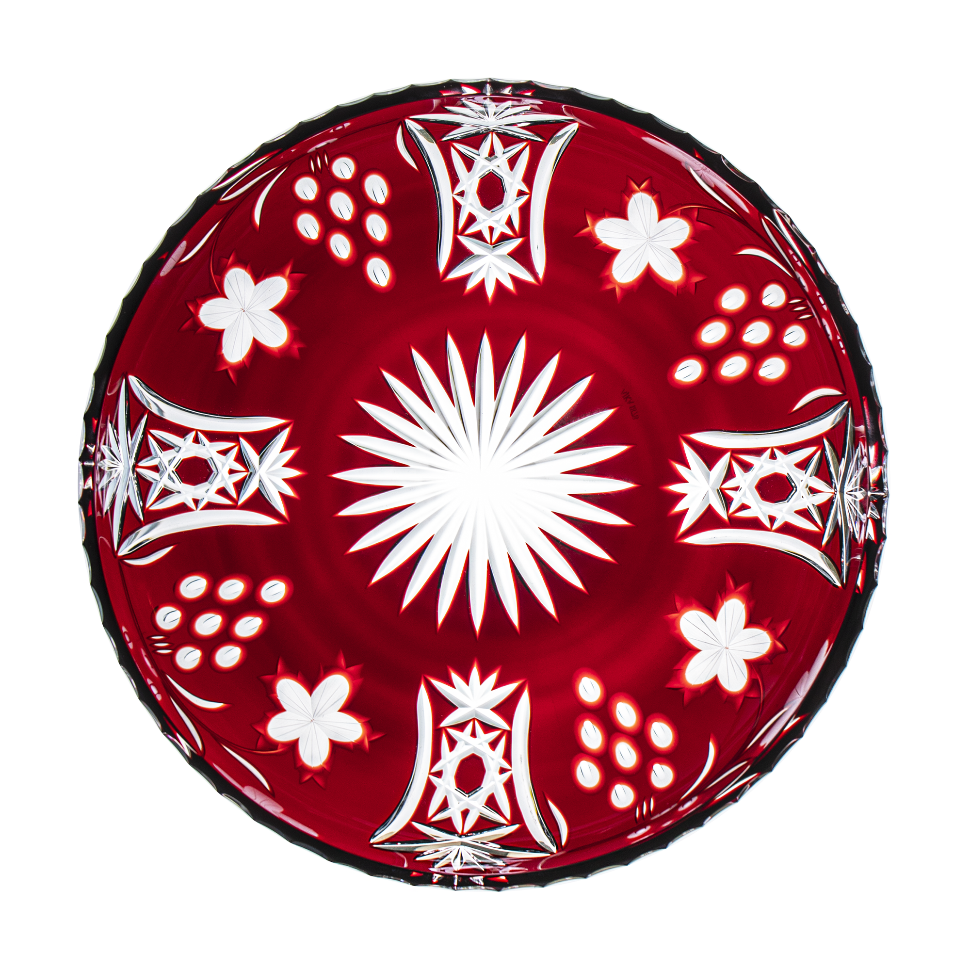 Marsala Ruby Red Plate 12.6 in