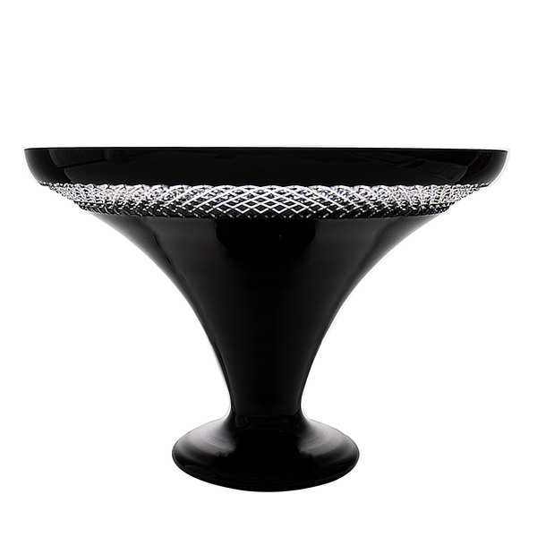 John Rocha at Waterford Black Centerpiece Bowl 13 in Ajka Crystal UK