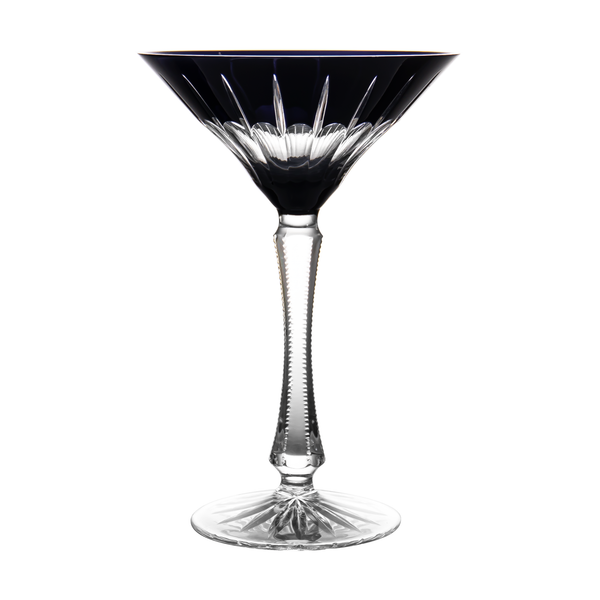 Fabergé Na Zdorovye Black Martini Glass Ajka Crystal UK